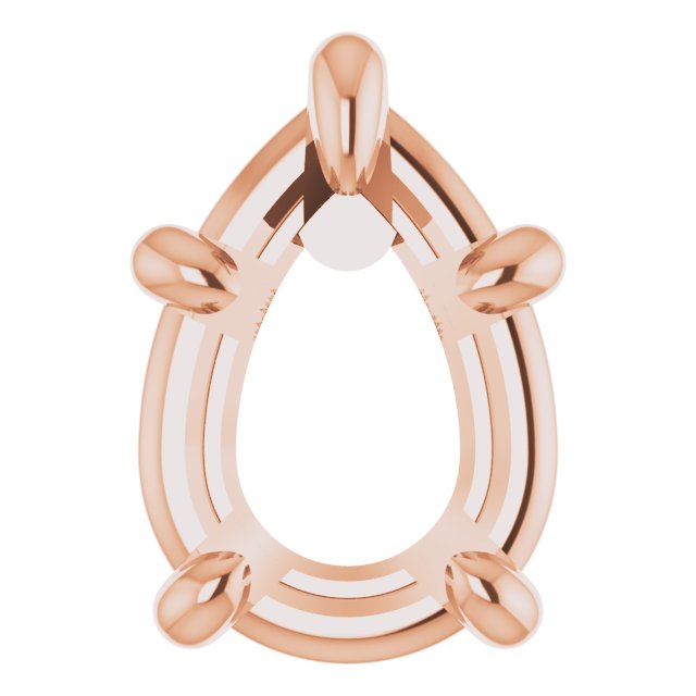 Pre-Notched Claw-Prong Earring Setting