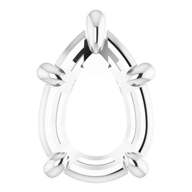 Pre-Notched Claw-Prong Earring Setting