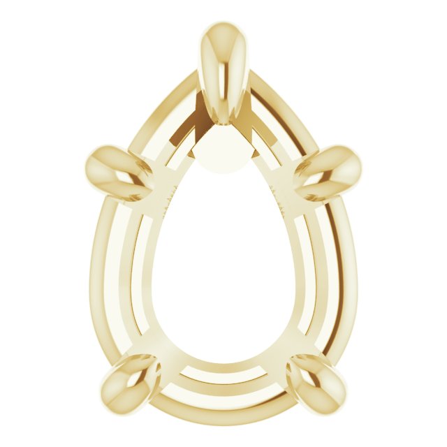 Pre-Notched Claw-Prong Earring Setting