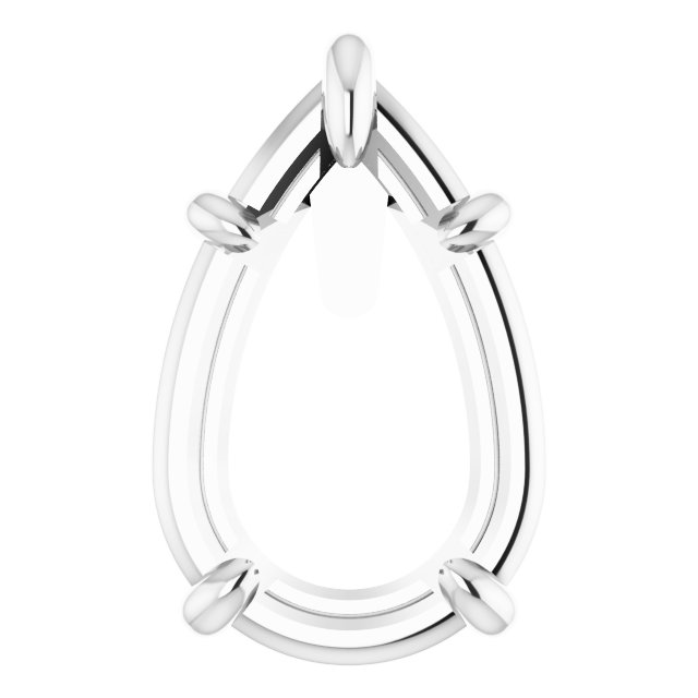 Pre-Notched Claw-Prong Earring Setting