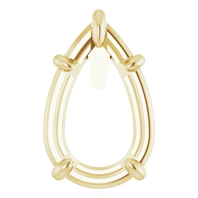 Pre-Notched Claw-Prong Earring Setting