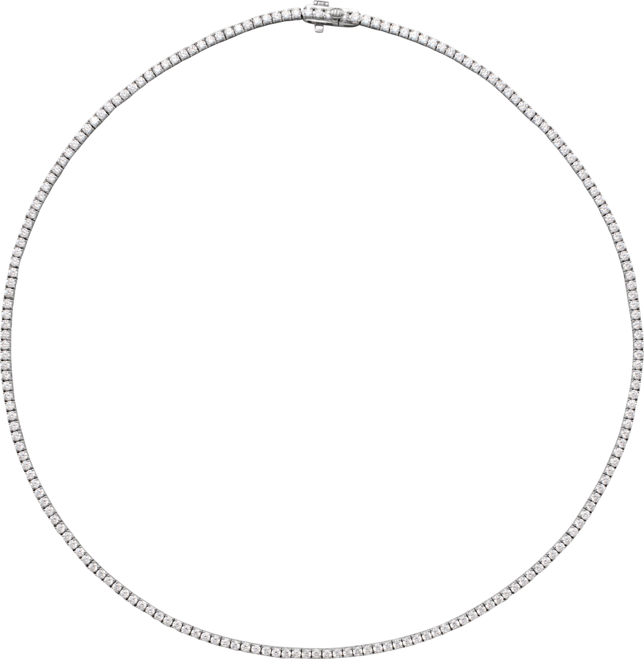 14K White 5 7/8 CTW Lab-Grown Diamond 16 Necklace