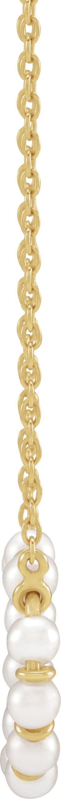 Alternative view of Pearl Circle Necklace