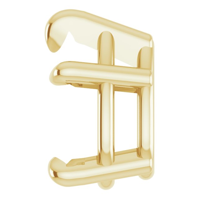 Pre-Notched Claw-Prong Earring Setting