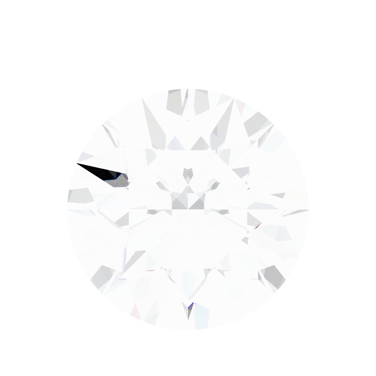 Platinum 1/5 CT Natural Diamond Bezel-Set Necklace Center