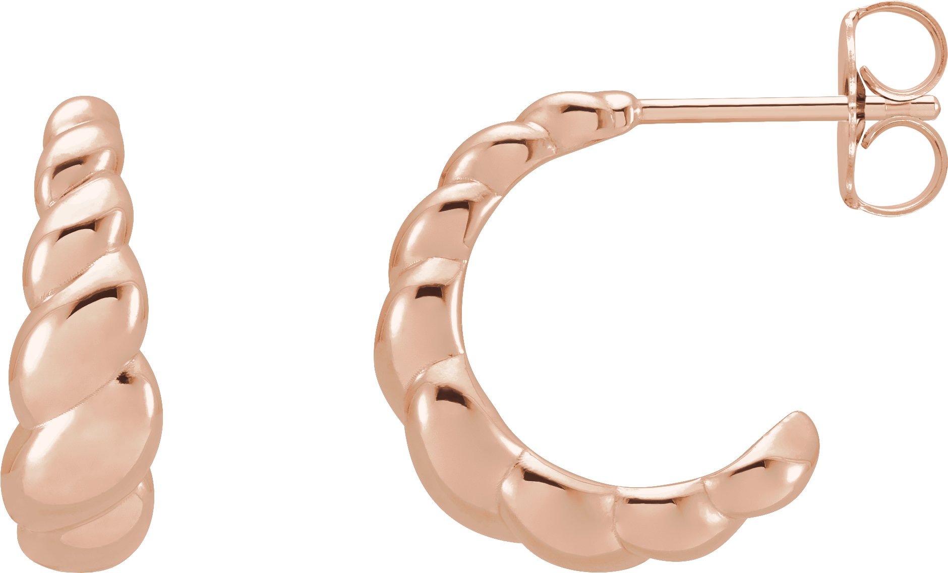 Rope Dome Hoop Earrings