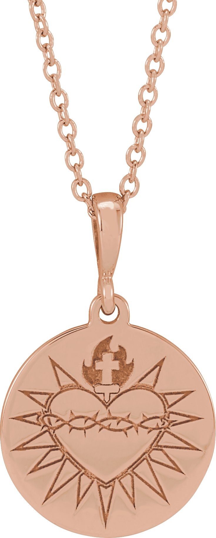 Sacred Heart Necklace or Pendant