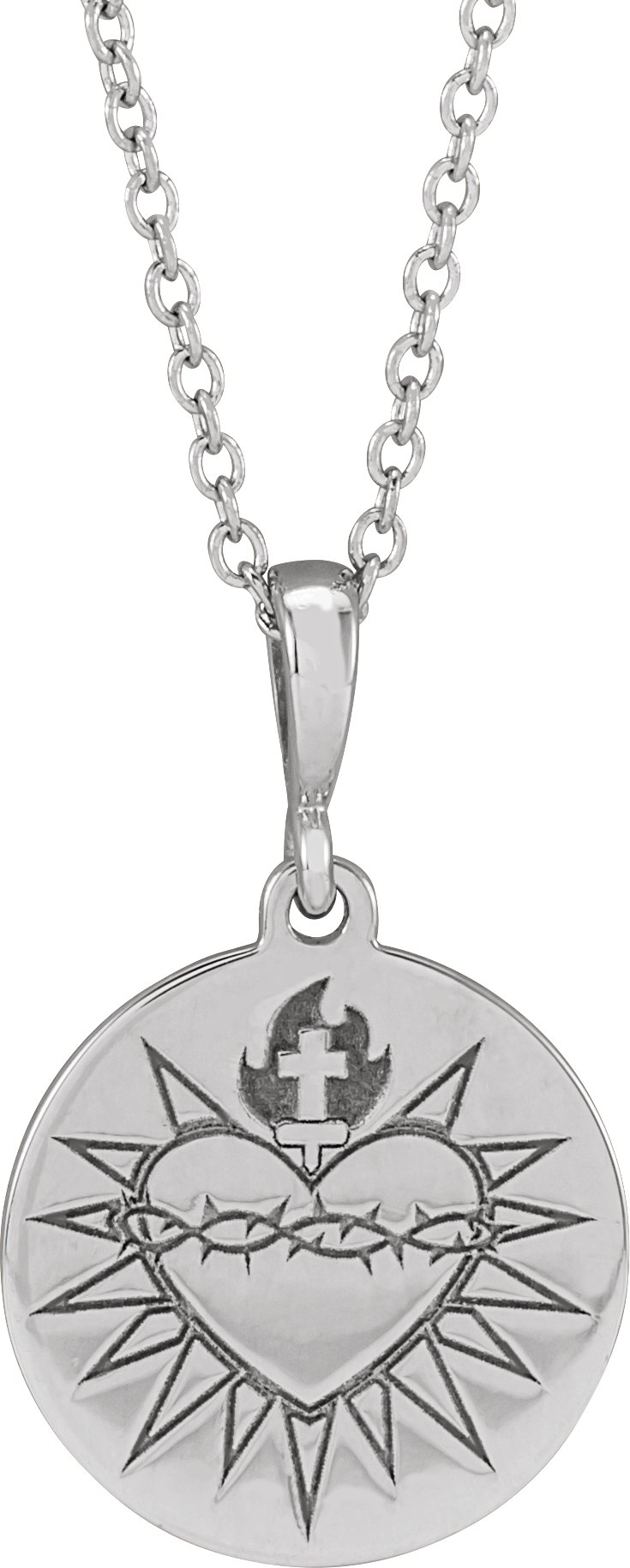 Sacred Heart Necklace or Pendant