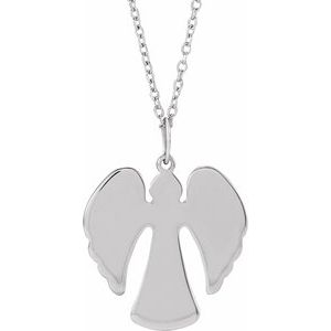 14K White Angel 16-18" Necklace