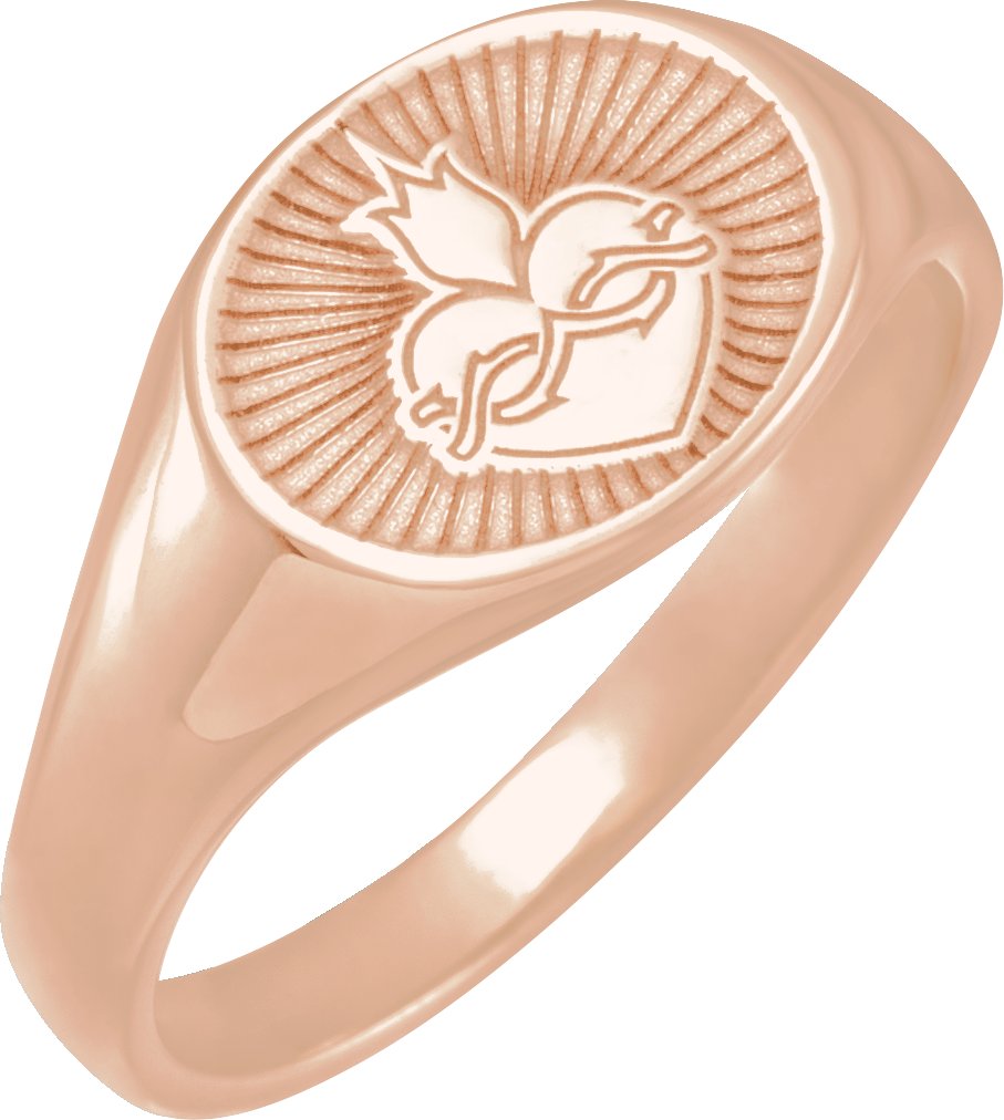 Sacred Heart Signet Ring