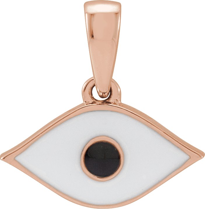 Enamel Evil Eye Pendant