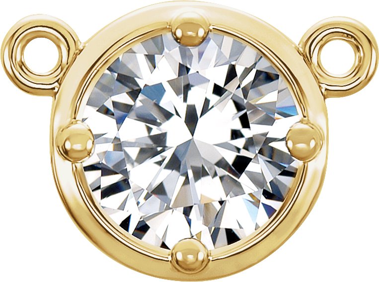 Round 4-Prong Necklace Center