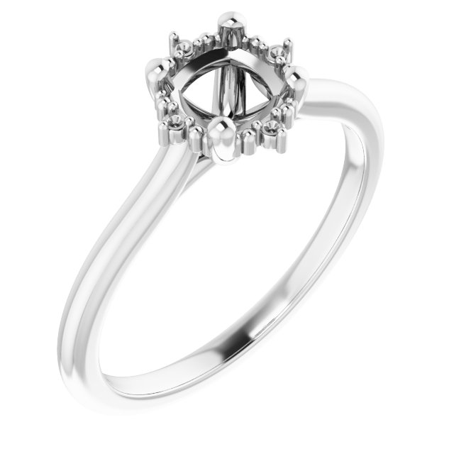 Halo-Style Engagement Ring