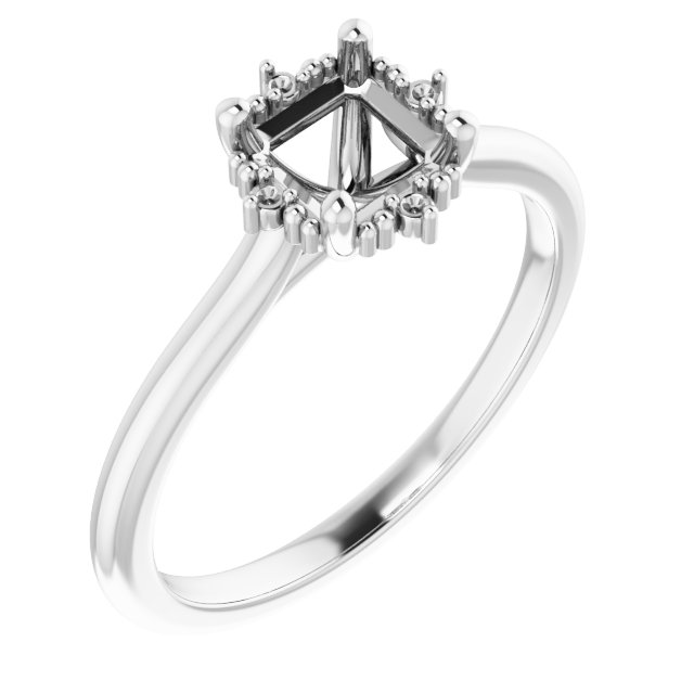 Halo-Style Engagement Ring