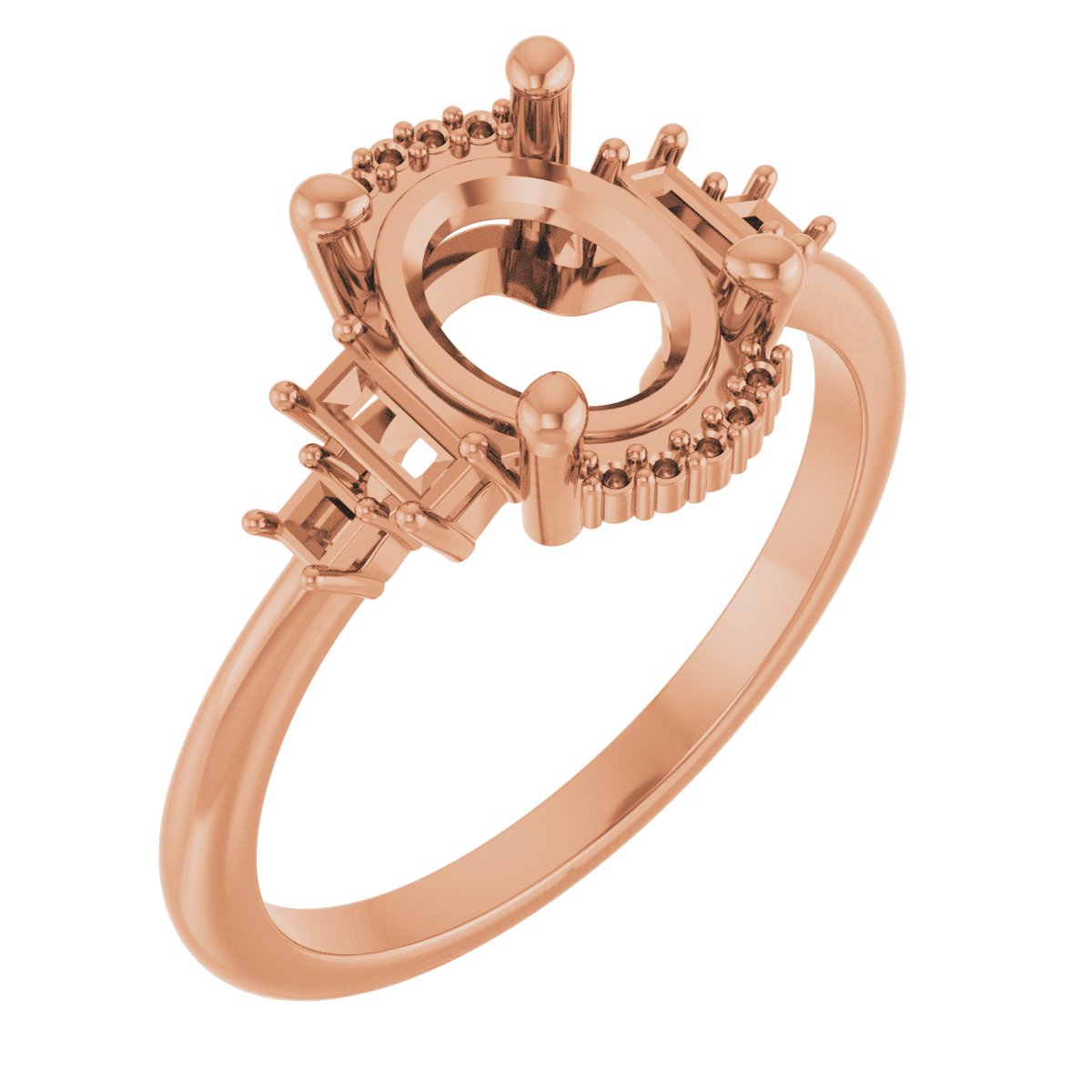 Accented Engagement Ring or Band