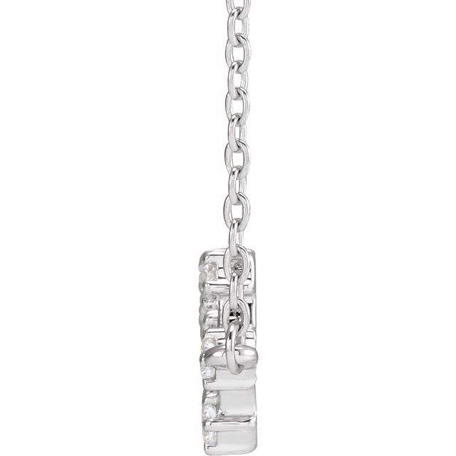 14K White 1/4 CTW Natural Diamond Scorpio 16-18 Necklace