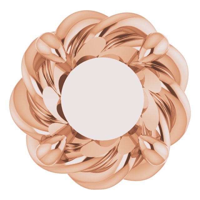 Round 4-Prong Pre-Notched Claw Earring Setting