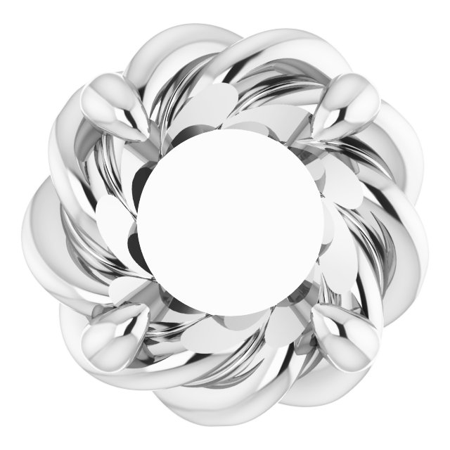 Round 4-Prong Pre-Notched Claw Earring Setting
