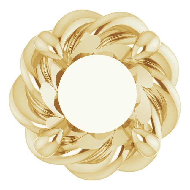 Round 4-Prong Pre-Notched Claw Earring Setting