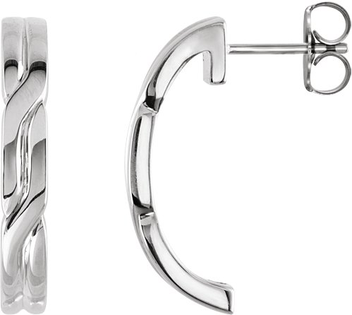 J-Hoop Earrings