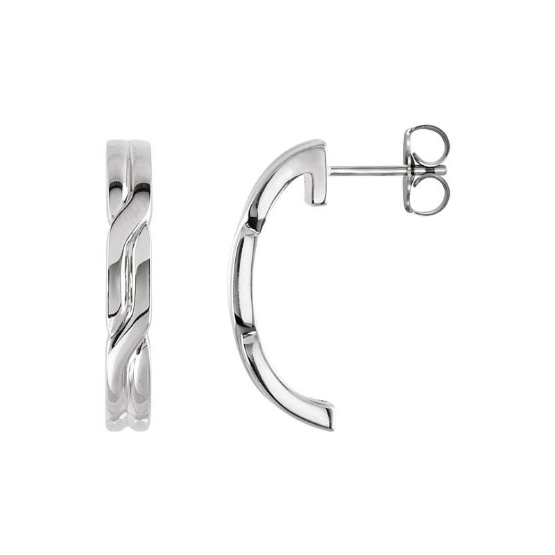 J-Hoop Earrings