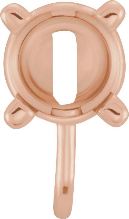 Round 4-Prong Earring Setting