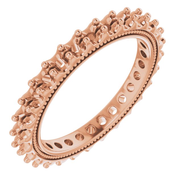 Beaded Shared-Prong Eternity Band