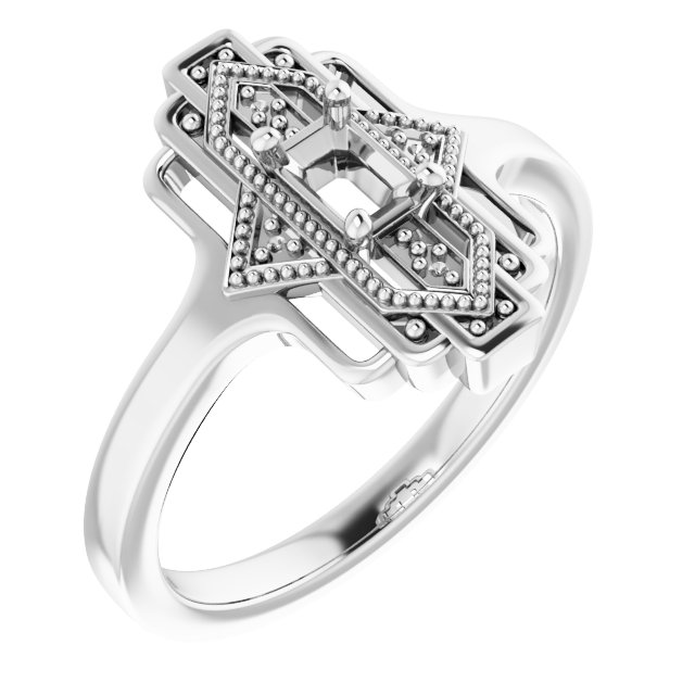 Vintage-Inspired Accented Ring
