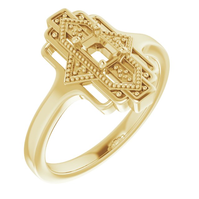 Vintage-Inspired Accented Ring