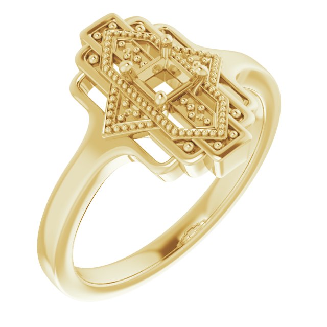 Vintage-Inspired Accented Ring