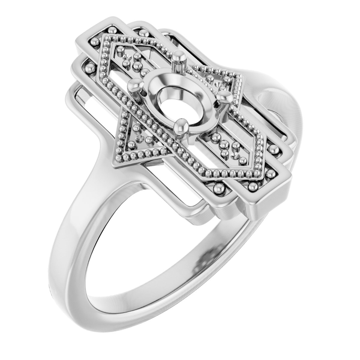 Vintage-Inspired Accented Ring