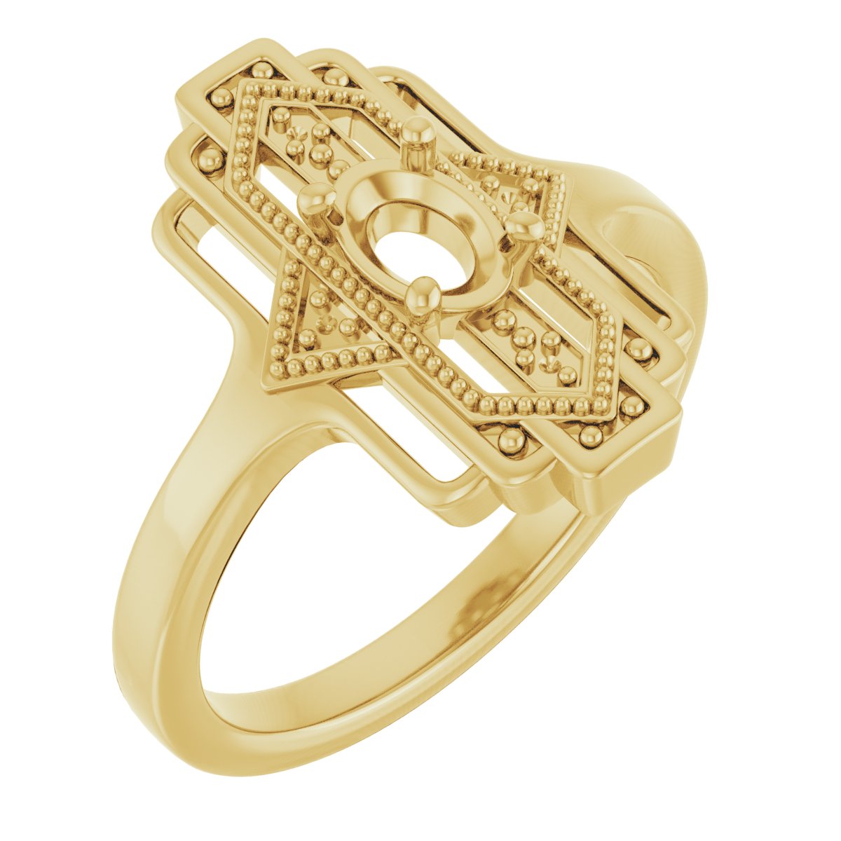 Vintage-Inspired Accented Ring