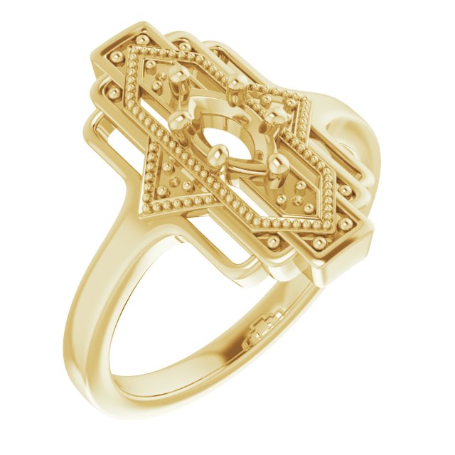 Vintage-Inspired Accented Ring