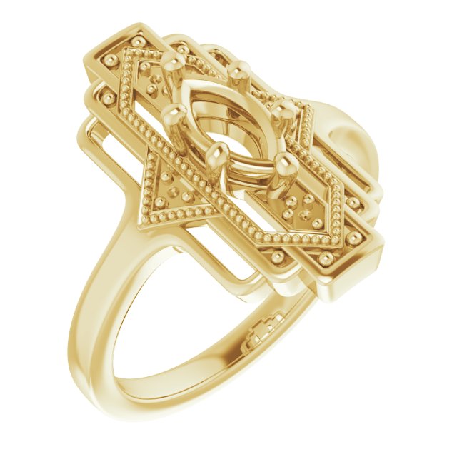 Vintage-Inspired Accented Ring