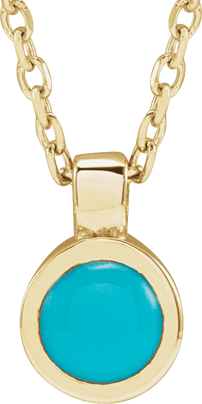 bezel-set necklace