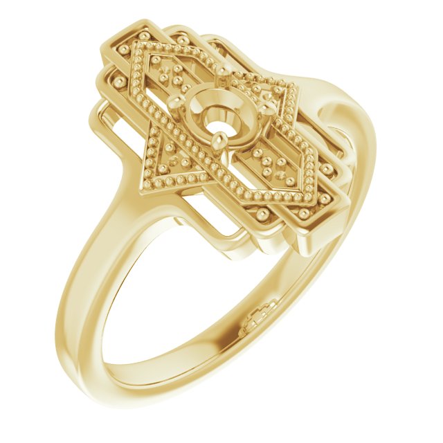 Vintage-Inspired Accented Ring