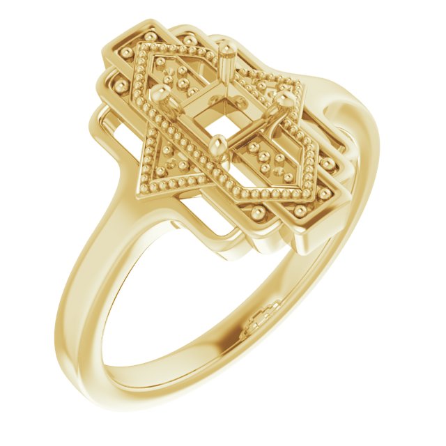 Vintage-Inspired Accented Ring