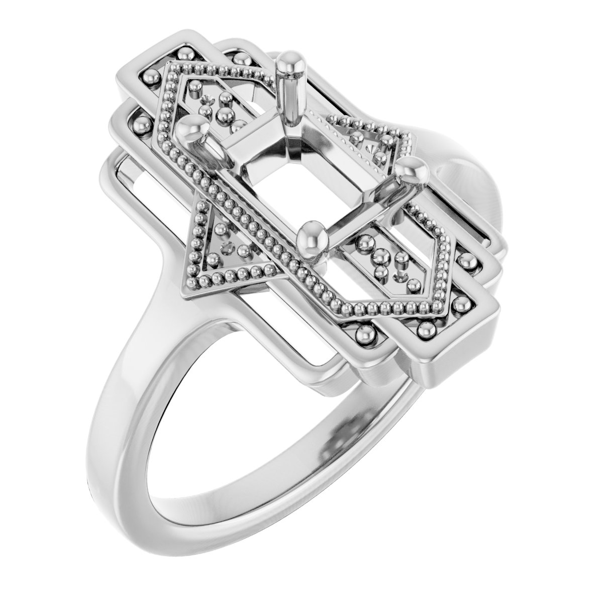 Vintage-Inspired Accented Ring