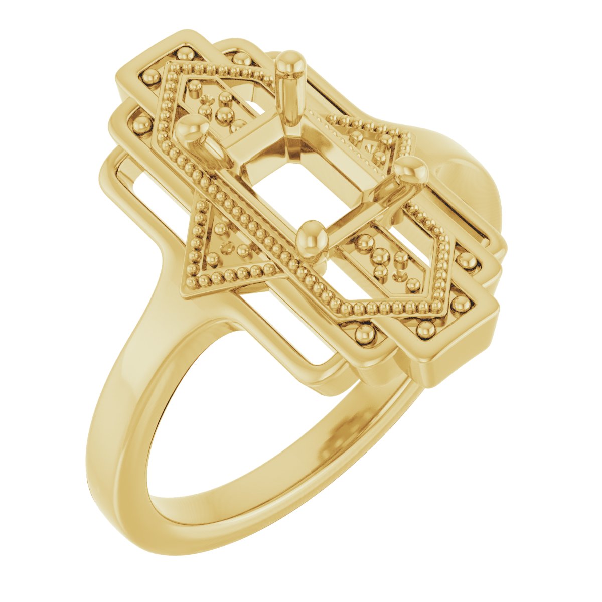 Vintage-Inspired Accented Ring