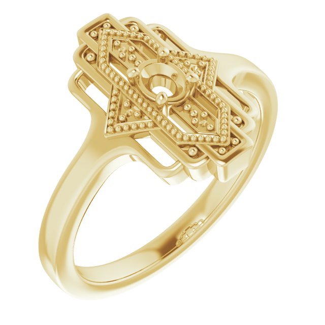 Vintage-Inspired Accented Ring