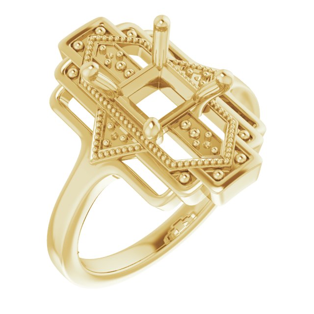 Vintage-Inspired Accented Ring