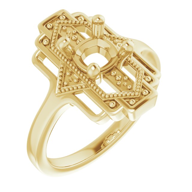 Vintage-Inspired Accented Ring