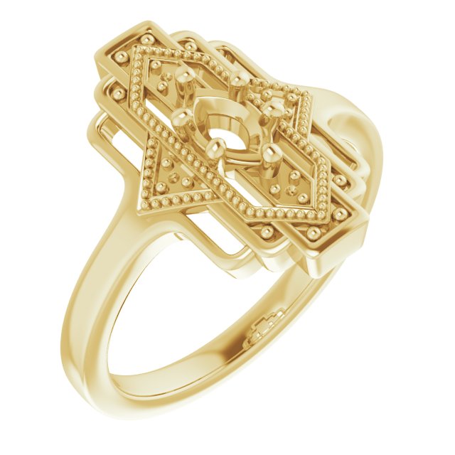 Vintage-Inspired Accented Ring