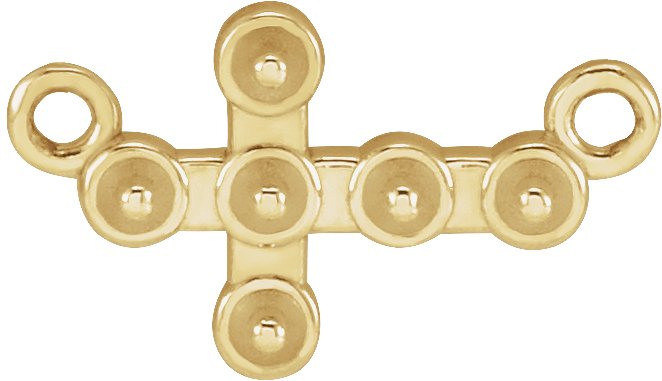 Pearl Sideways Cross Necklace or Center