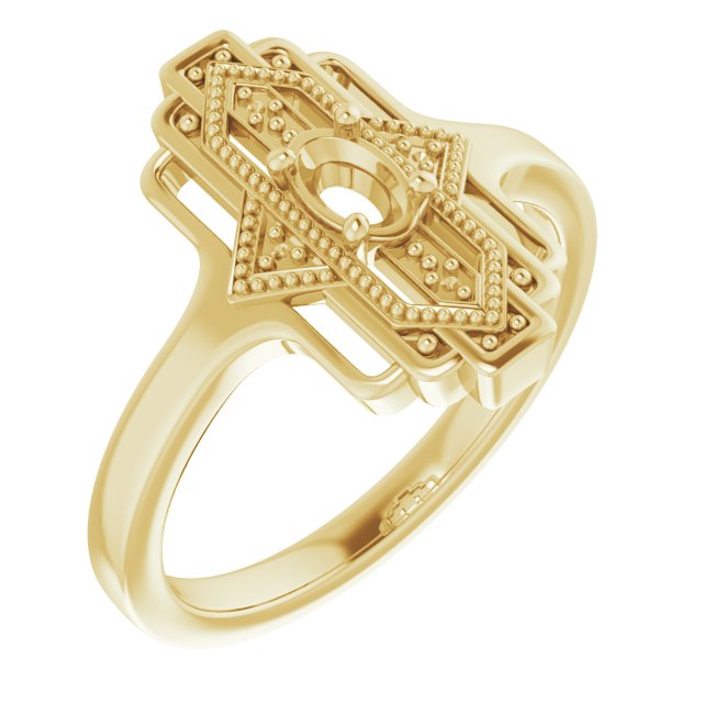 Vintage-Inspired Accented Ring