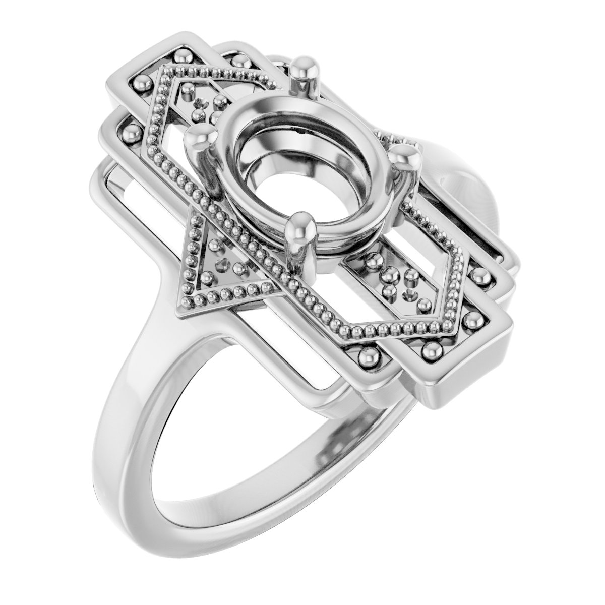 Vintage-Inspired Accented Ring