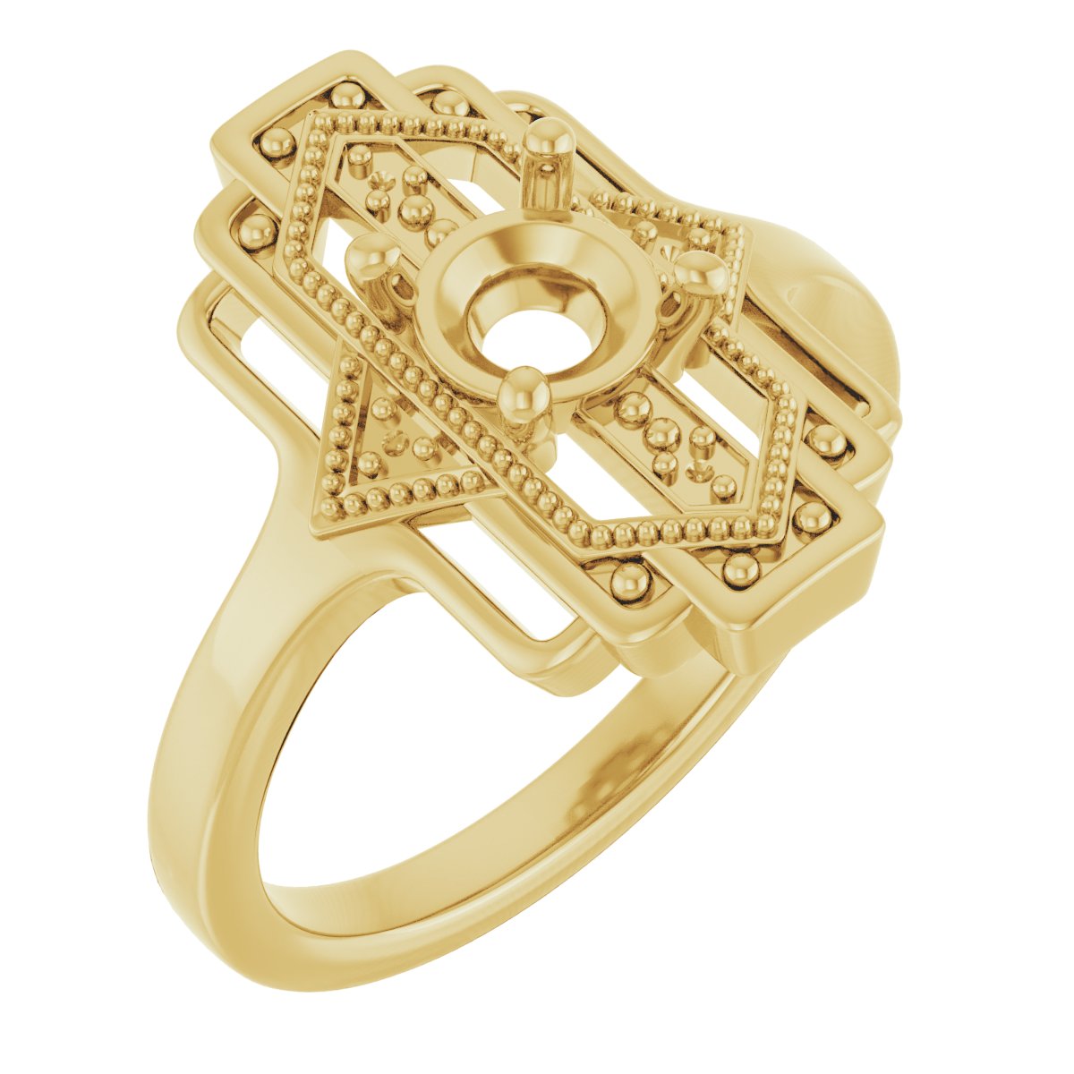 Vintage-Inspired Accented Ring