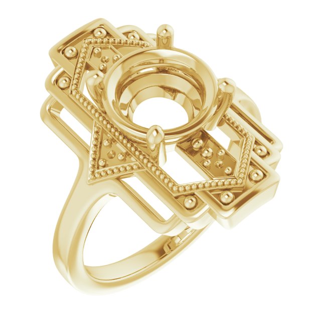 Vintage-Inspired Accented Ring