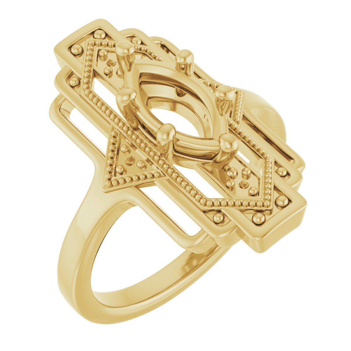 Vintage-Inspired Accented Ring