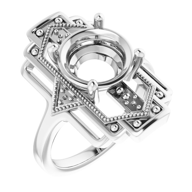 Vintage-Inspired Accented Ring